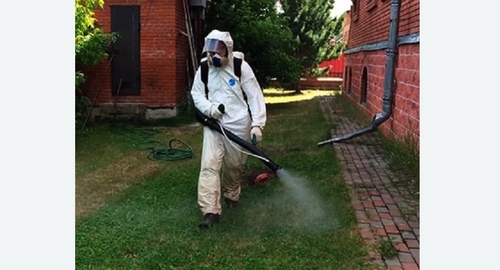 Обработка территории от клещей. Зеленокумск