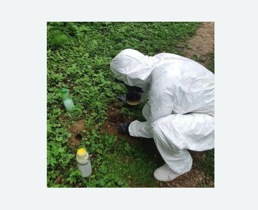 уничтожение кротов на участке в Зеленокумске